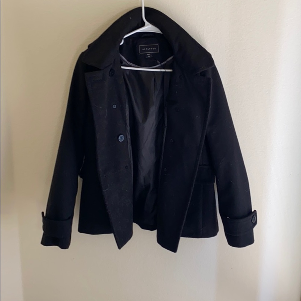 Black heavy coat